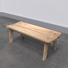 Op deze afbeelding ziet u de Buxus Bench wood uit de kindermeubel collectie Buxus